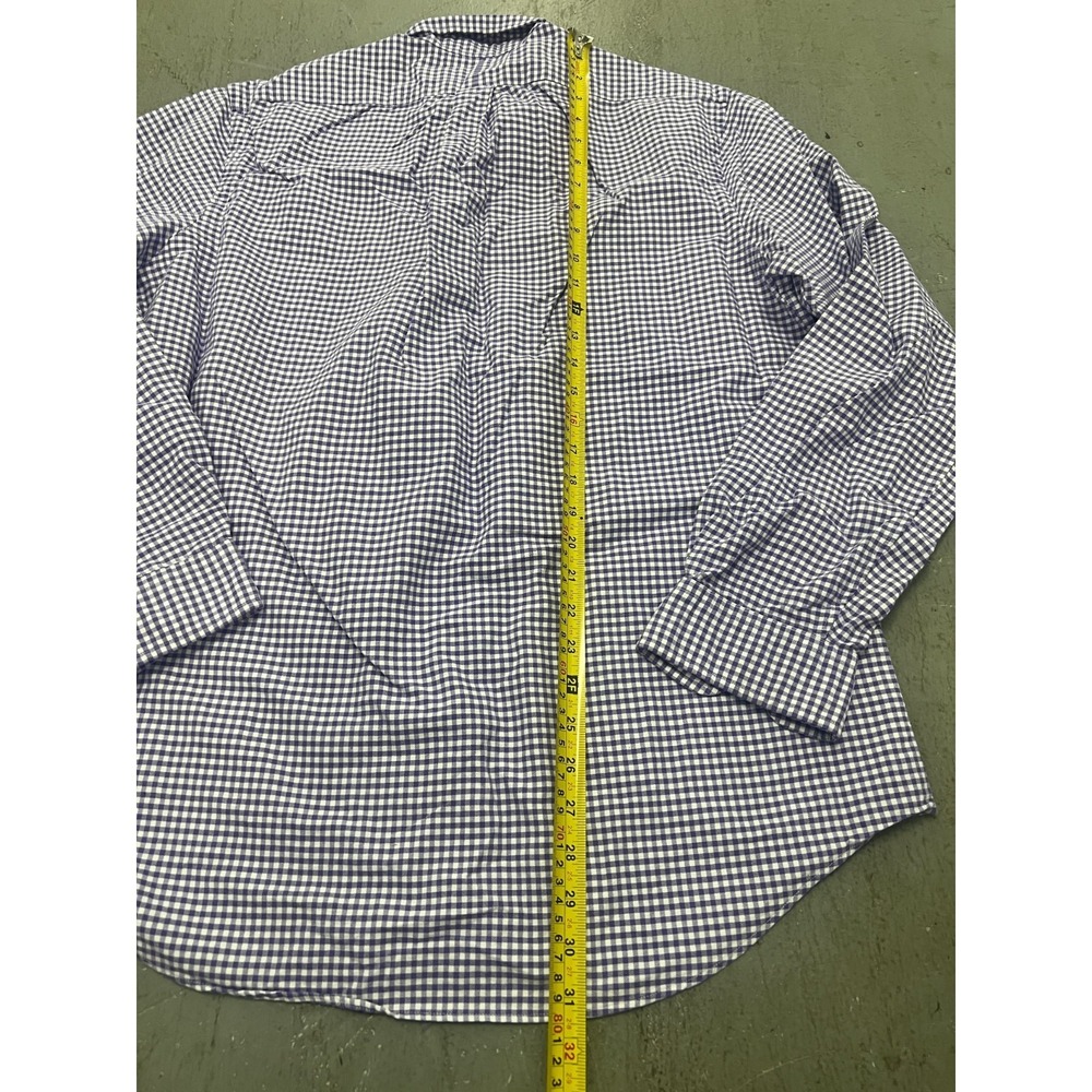 Polo Ralph Lauren Shirt Mens L White Purple Gingham Pony Embroidered Button-Down - Picture 6 of 11